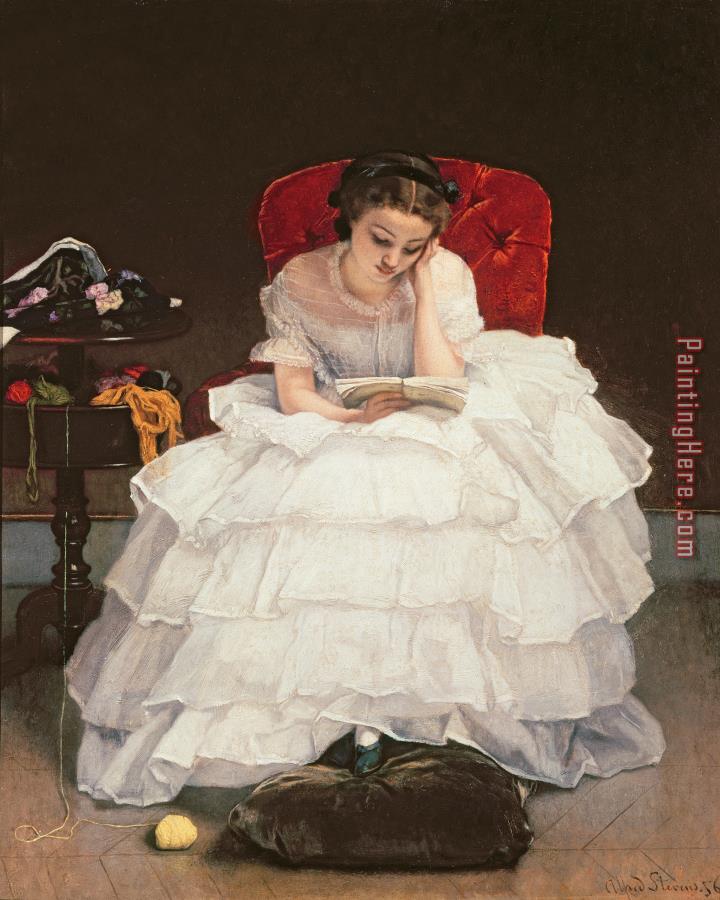 Alfred Emile Stevens Girl Reading